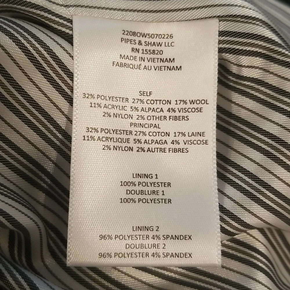 💕VERONICA BEARD💕 Deena Plaid Double-Breasted Dickey Coat ~ Bordeaux Large NWOT - Picture 13 of 16